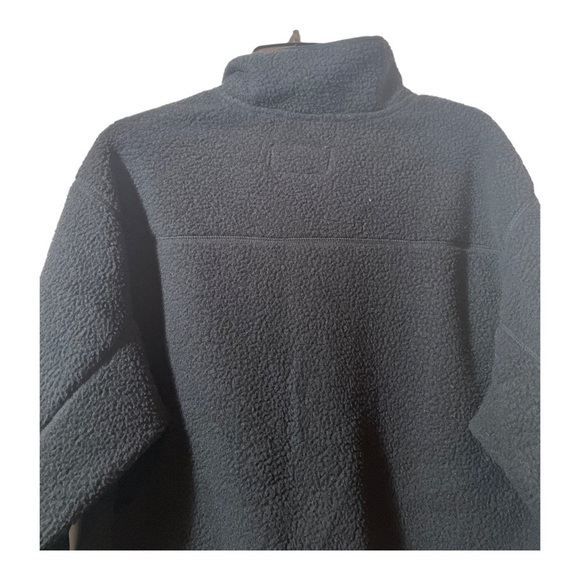 Slate & STONE Snap Front Fleece Pullover in black - Picture 9 of 15